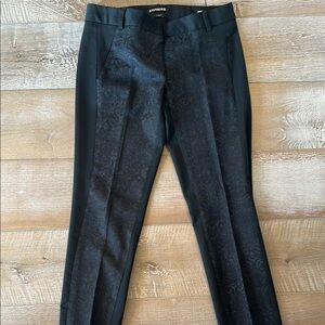 Express Black Patterned Pants
